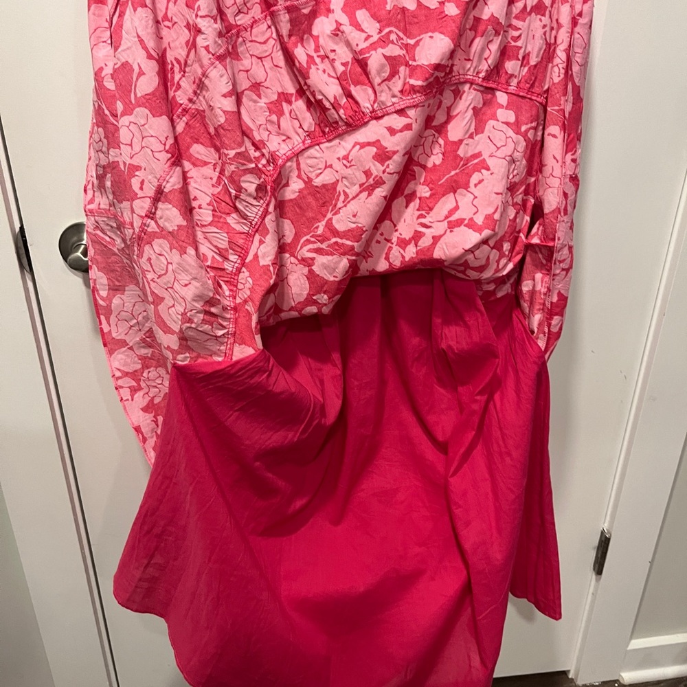 Vibrant Pink Floral Maxi Dress - Picture 6 of 7